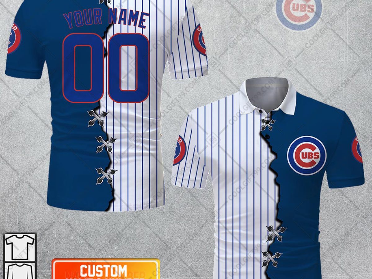 MLB Chicago Cubs Mix Jersey Personalized Style Polo Shirt - Growkoc