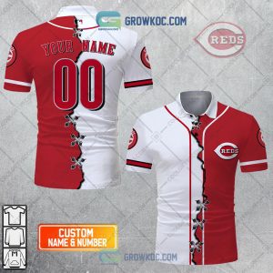 MLB Cincinnati Reds Mix Jersey Personalized Style Polo Shirt