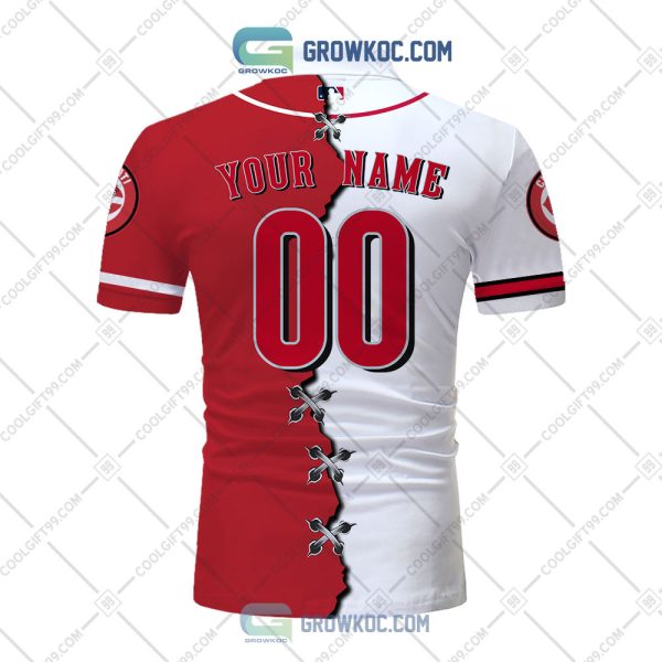 MLB Cincinnati Reds Mix Jersey Personalized Style Polo Shirt