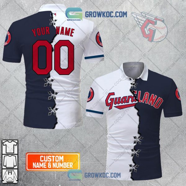 MLB Cleveland Guardians Mix Jersey Personalized Style Polo Shirt