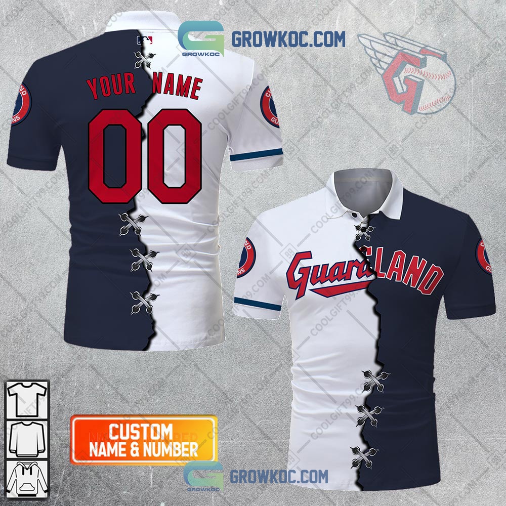MLB Cleveland Guardians Mix Jersey Personalized Style Polo Shirt - Growkoc