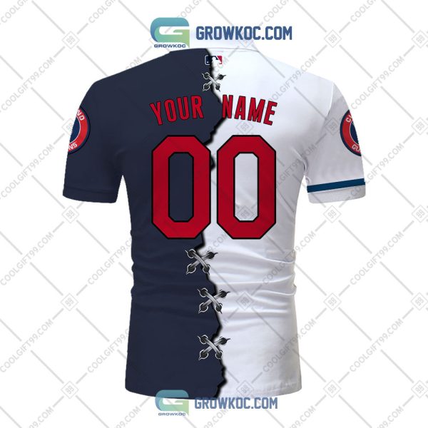 MLB Cleveland Guardians Mix Jersey Personalized Style Polo Shirt