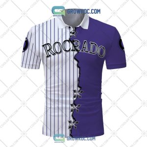 MLB Colorado Rockies Mix Jersey Personalized Style Polo Shirt