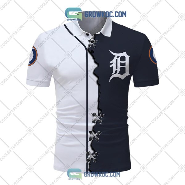 MLB Detroit Tigers Mix Jersey Personalized Style Polo Shirt