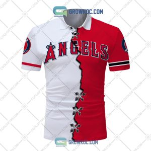 MLB Los Angeles Angels Mix Jersey Personalized Style Polo Shirt