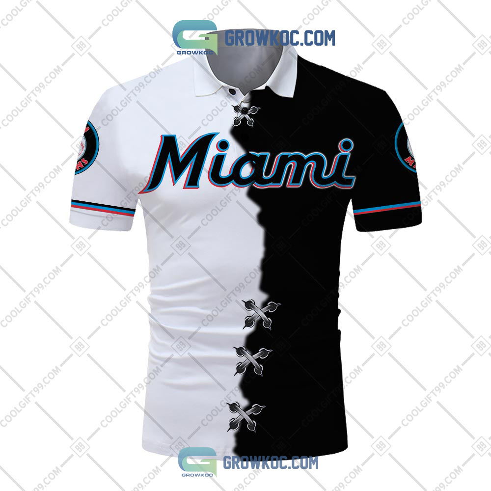 MLB Miami Marlins Mix Jersey Personalized Style Polo Shirt - Growkoc