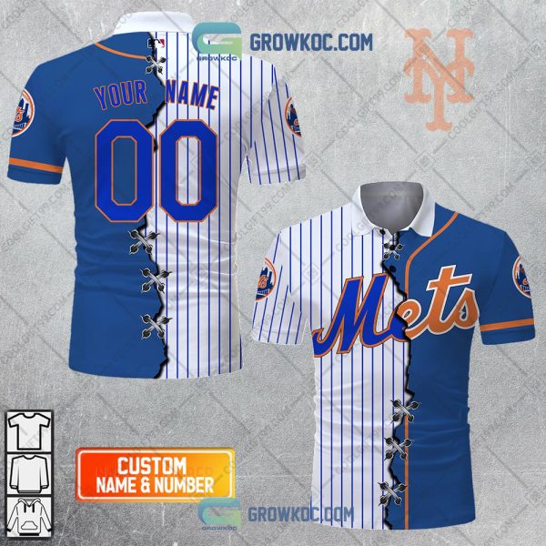 MLB New York Mets Mix Jersey Personalized Style Polo Shirt