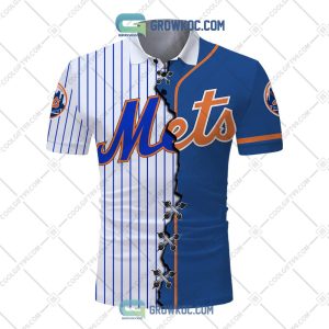 MLB New York Mets Mix Jersey Personalized Style Polo Shirt