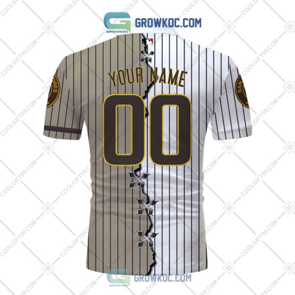 MLB San Diego Padres Mix Jersey Personalized Style Polo Shirt