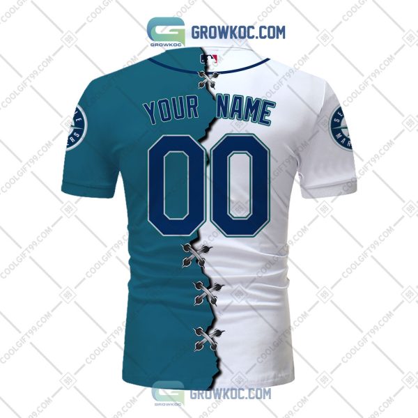 MLB Seattle Mariners Mix Jersey Personalized Style Polo Shirt