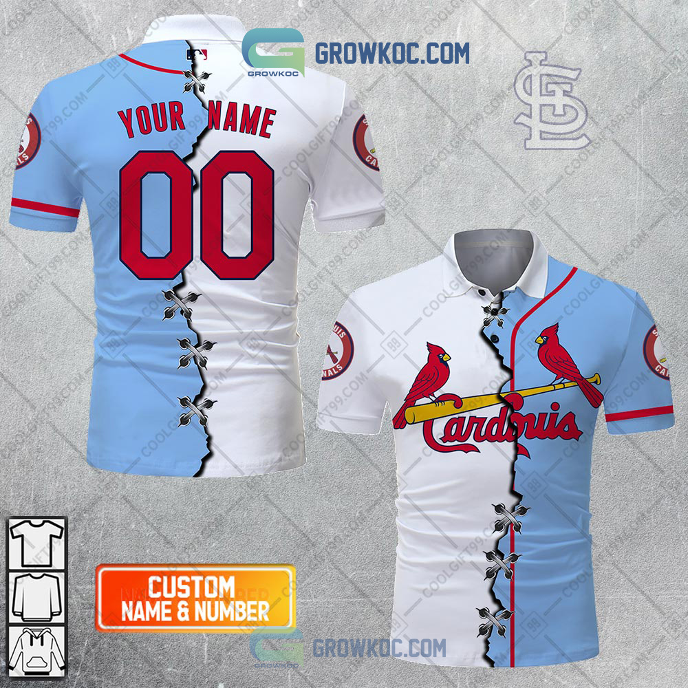 MLB St. Louis Cardinals Mix Jersey Personalized Style Polo Shirt - Growkoc