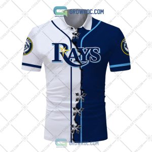 MLB Tampa Bay Rays Mix Jersey Personalized Style Polo Shirt