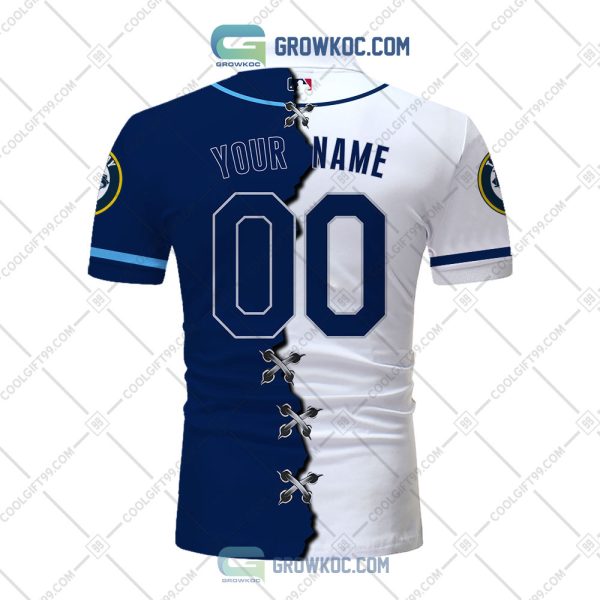 MLB Tampa Bay Rays Mix Jersey Personalized Style Polo Shirt