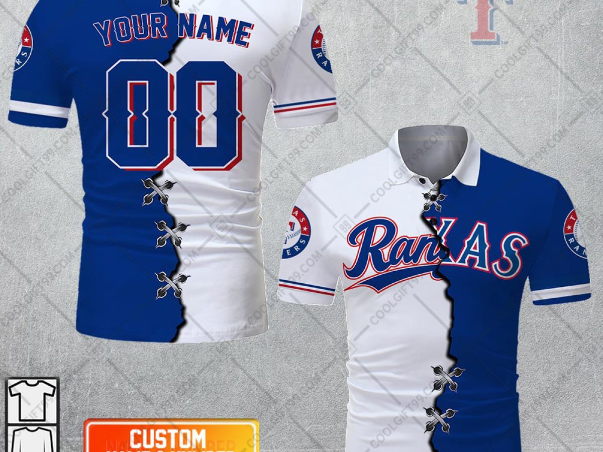 Texas Rangers MLB Personalized Mix Baseball Jersey - Growkoc