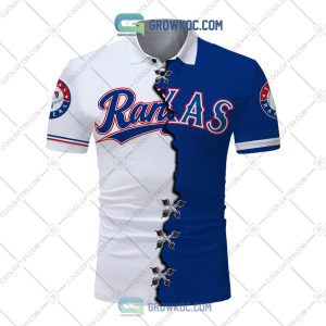 MLB Texas Rangers Mix Jersey Personalized Style Polo Shirt