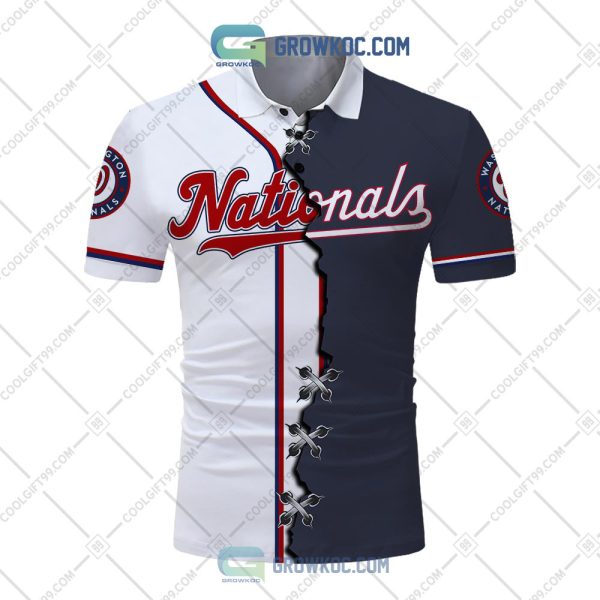 MLB Washington Nationals Mix Jersey Personalized Style Polo Shirt