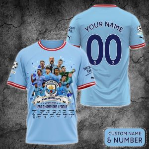 Manchester City Haaland Bruyne Alvarez Champion T-Shirt