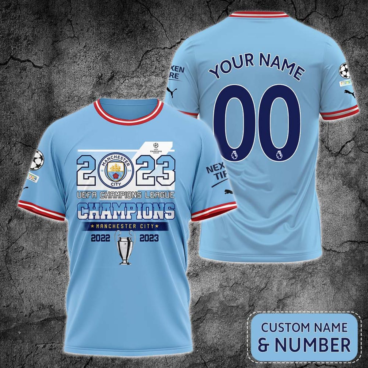 Manchester City Istanbul 2023 Final Champions Personalized The Citizens Baseball  Jersey - Growkoc