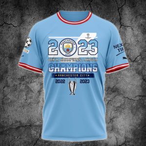 Manchester City The Citizens UEFA Champions League Champions 2022-2023 Hoodie Shirt