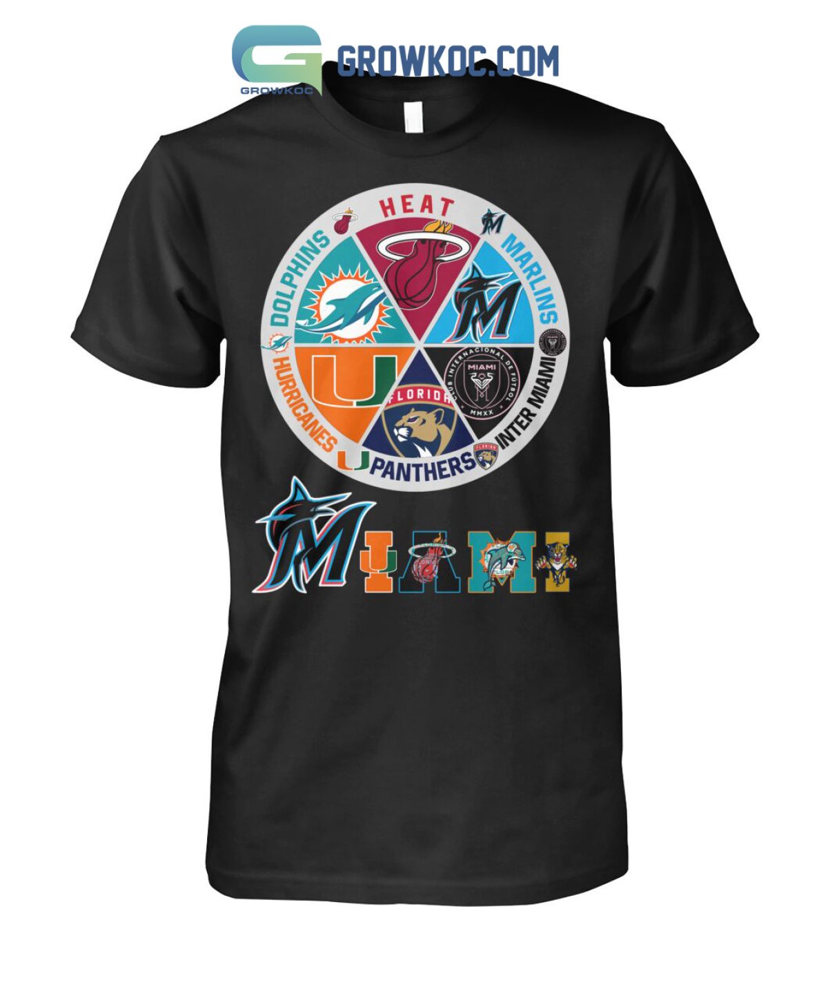 Miami Marlins MLB Autism Awareness Hand Design Personalized Hoodie T Shirt  - Growkoc