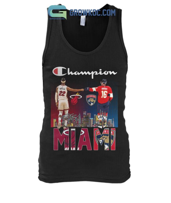 Miami Heat Florida Panthers Champions T-Shirt