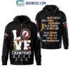Miami Heat 2022 2023 NBA Western Conference Finals Champions Love Black Red Design Hoodie T-Shirt