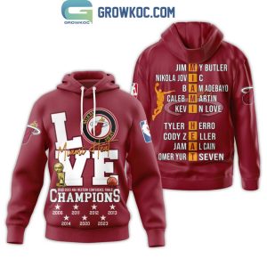 Miami Heat 2023 NBA Western Conference Finals Champions Black Design Hoodie T-Shirt