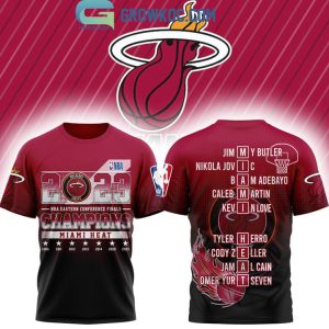 Miami Heat 2022 2023 NBA Western Conference Finals Champions Love Black Design Hoodie T-Shirt