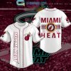 Miami Heat NBA 1988 Red White Design Baseball Jersey