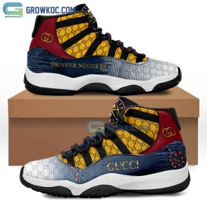 NBA Denver Nuggets Gucci Personalized Jordan Retro 11 Shoes