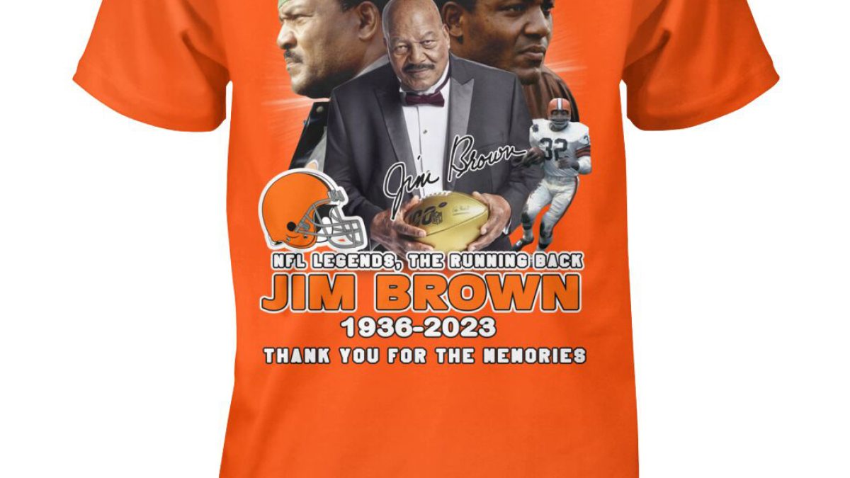 NFL Legends The Running Back Jim Brown 1936-2023 T-Shirt - Growkoc