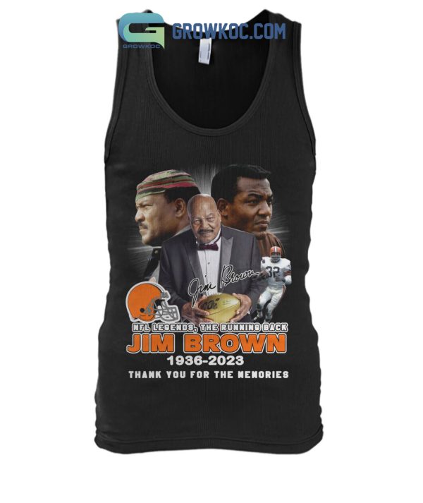 NFL Legends The Running Back Jim Brown 1936-2023 T-Shirt