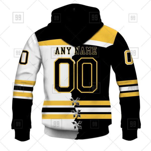 NHL Boston Bruins Mix Jersey Custom Personalized Hoodie T Shirt Sweatshirt