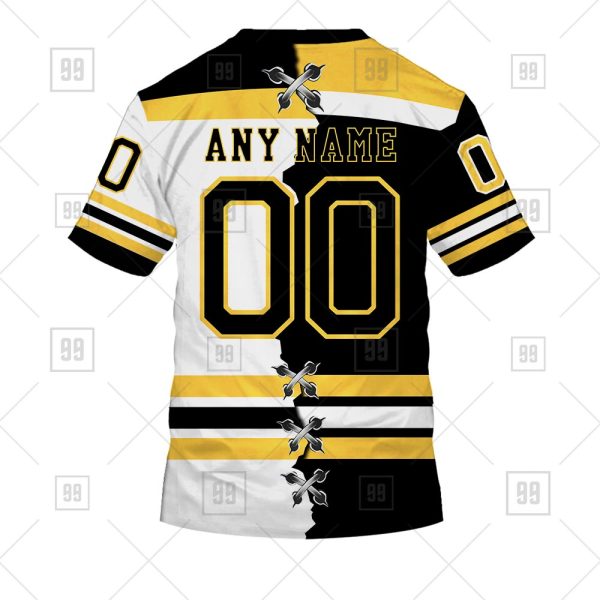 NHL Boston Bruins Mix Jersey Custom Personalized Hoodie T Shirt Sweatshirt