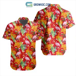 NHL Calgary Flames Crane Hawaiian Design Button Shirt