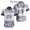 NHL Columbus Blue Jackets Crane Hawaiian Design Button Shirt