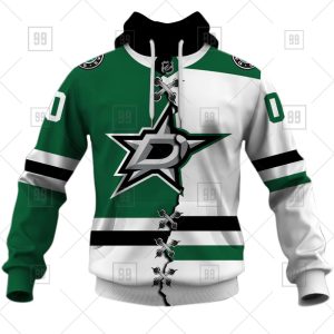 NHL Dallas Stars Mix Jersey 2023 Custom Personalized Hoodie T Shirt Sweatshirt