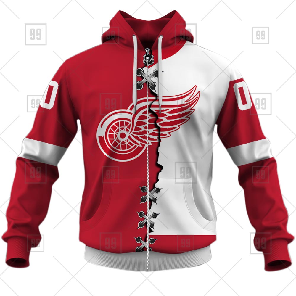 Detroit Red Wings Customized Replica Hockey Jersey 