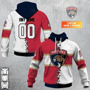 NHL Florida Panthers Crane Hawaiian Design Button Shirt