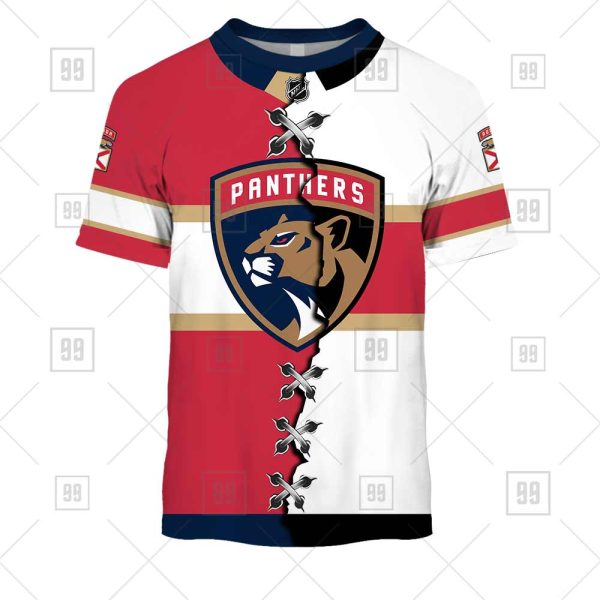 NHL Florida Panthers Mix Jersey Custom Personalized Hoodie T Shirt Sweatshirt