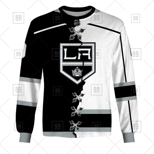 NHL Los Angeles Kings Mix Jersey Custom Personalized Hoodie T Shirt Sweatshirt