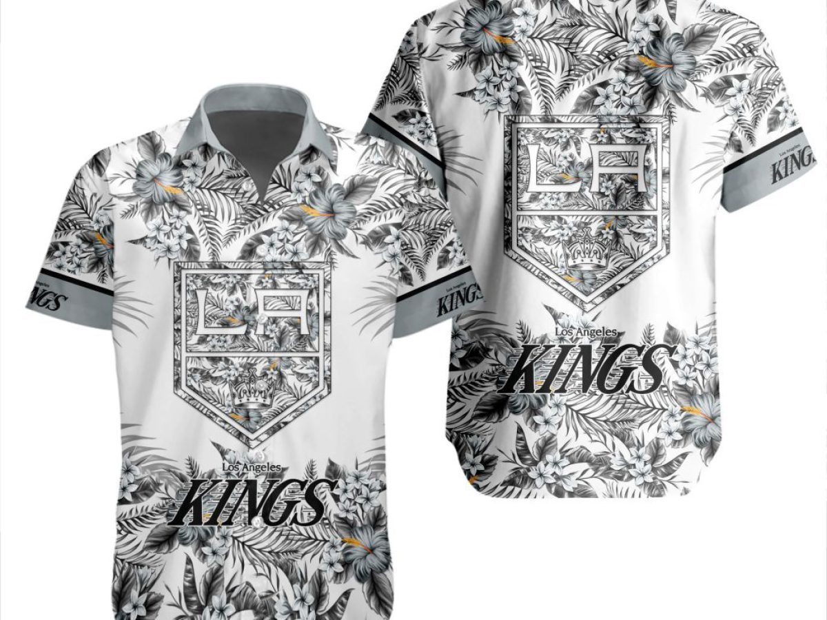 NHL Washington Capitals Flowers Hawaiian Design Button Shirt - Growkoc