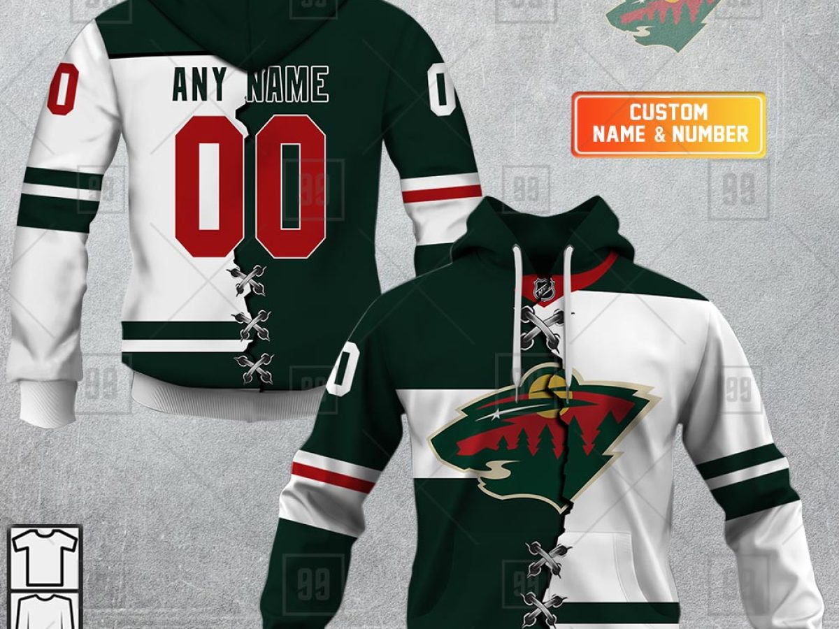Custom Minnesota Wild Retro Vintage Tie Dye Sweatshirt NHL Hoodie
