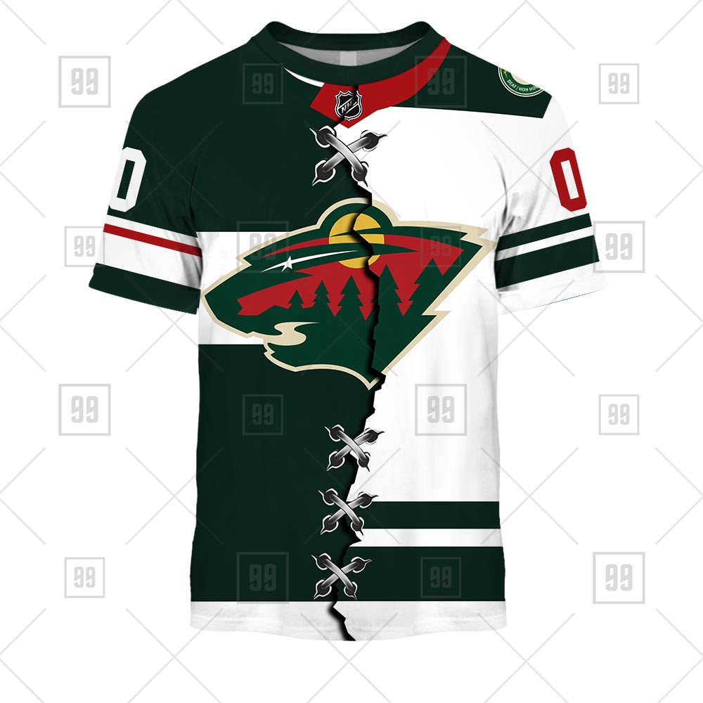 Custom Minnesota Wild Unisex With Retro Concepts Sweatshirt NHL