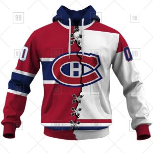 NHL Montreal Canadiens Mix Jersey 2023 Custom Personalized Hoodie T Shirt Sweatshirt