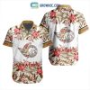 NHL Philadelphia Flyers Flowers Hawaiian Design Button Shirt