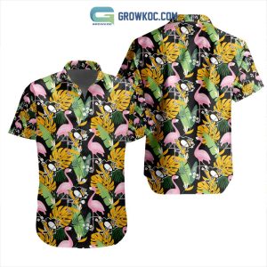 NHL Pittsburgh Penguins Crane Hawaiian Design Button Shirt