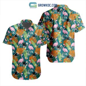 NHL San Jose Sharks Crane Hawaiian Design Button Shirt