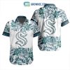 NHL Seattle Kraken Crane Hawaiian Design Button Shirt