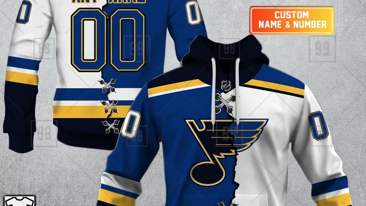 NHL Blue St. Louis Blues Long Sleeve Jersey Type Long Sleeve Adult Size S